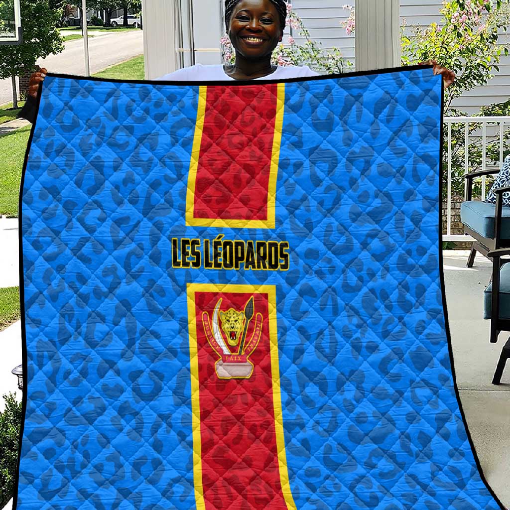 Support Les Leopards - DR Congo Football Quilt LT01