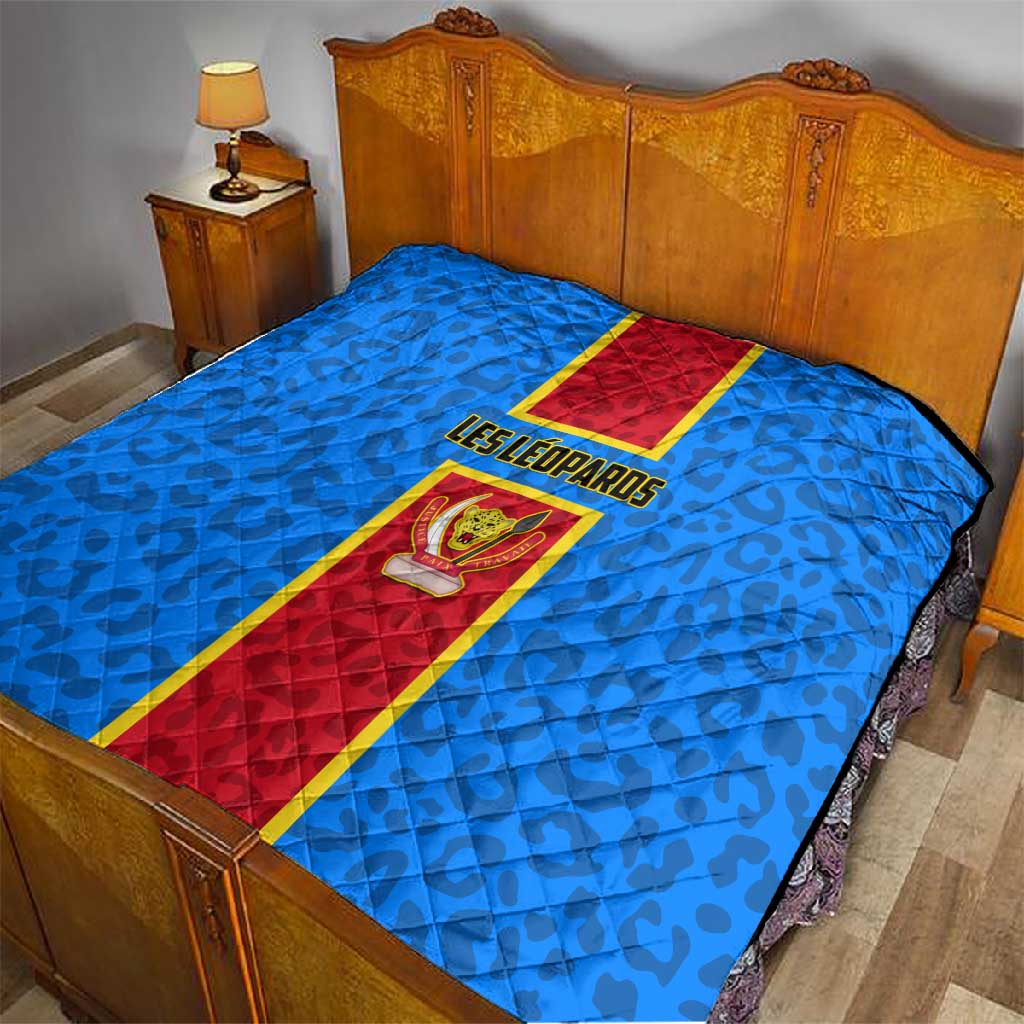 Support Les Leopards - DR Congo Football Quilt LT01