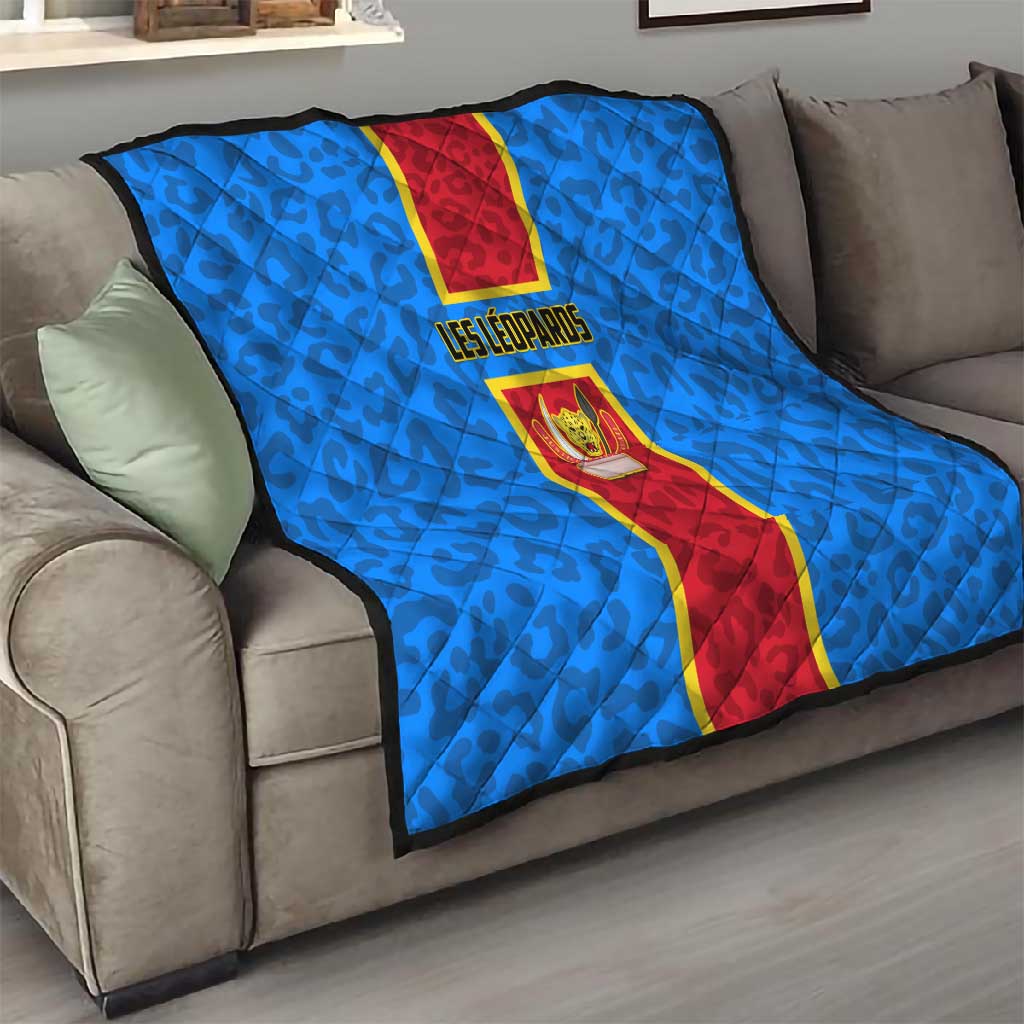 Support Les Leopards - DR Congo Football Quilt LT01