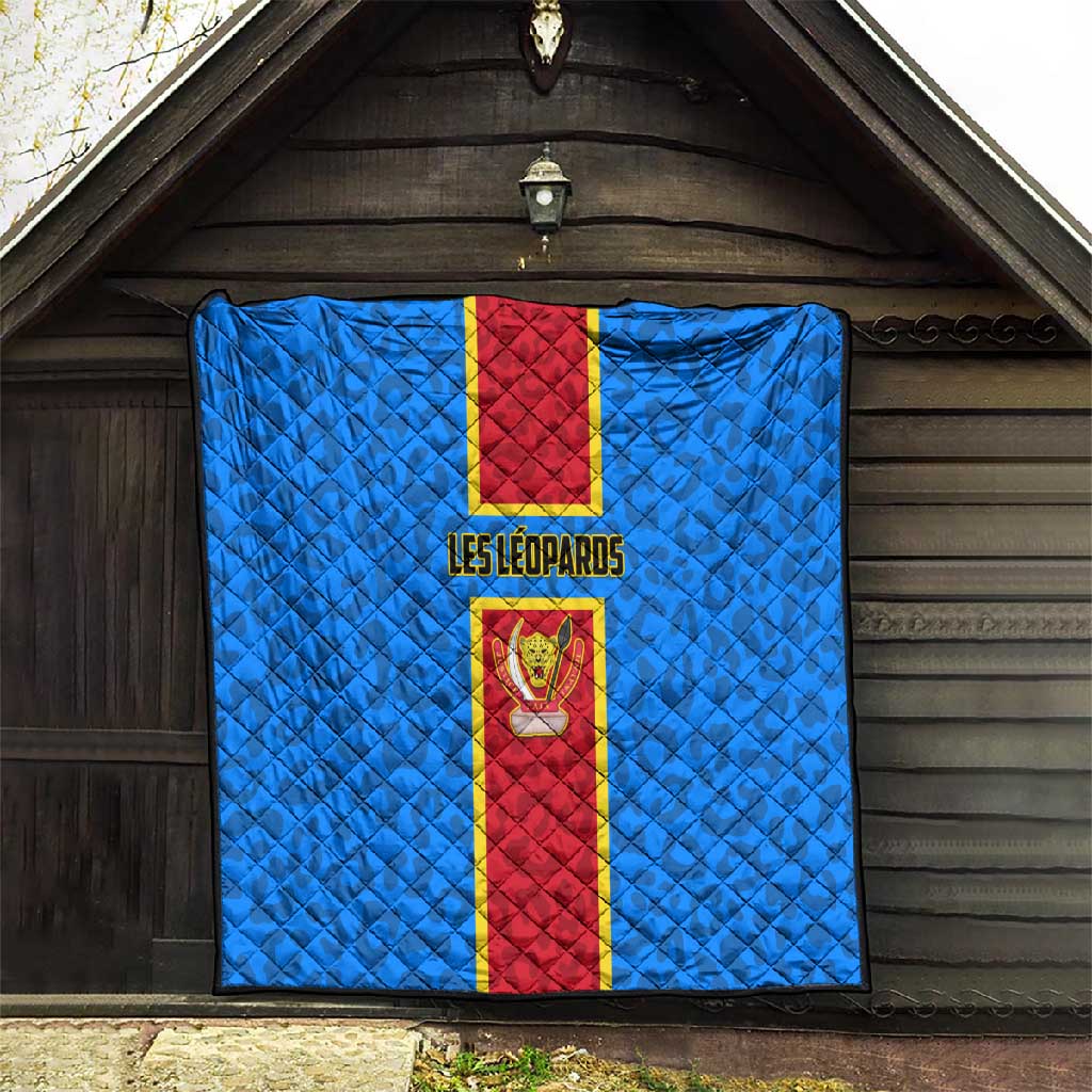 Support Les Leopards - DR Congo Football Quilt LT01