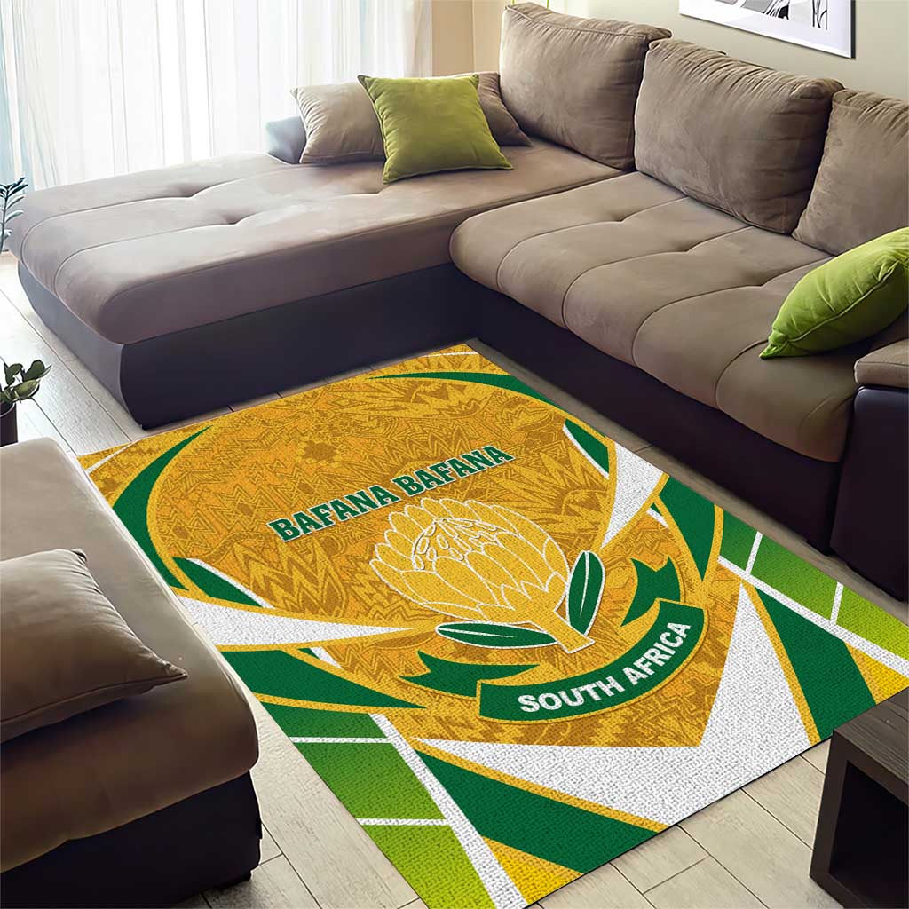 Support Bafana Bafana - South Africa Soccer Area Rug LT01