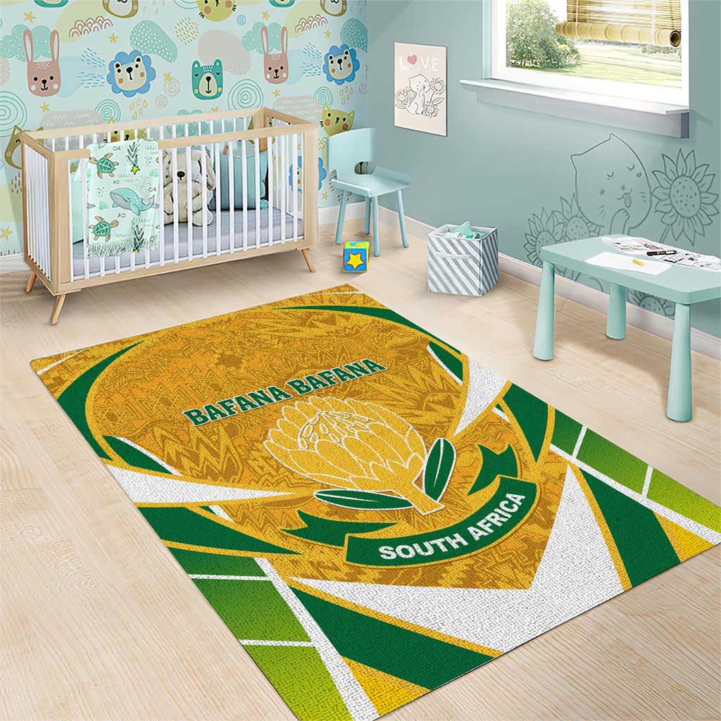 Support Bafana Bafana - South Africa Soccer Area Rug LT01