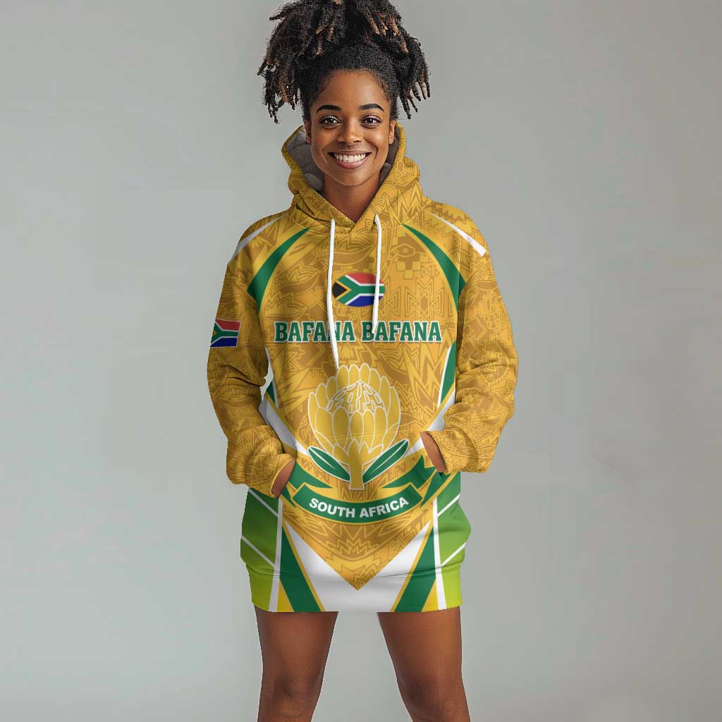 Support Bafana Bafana - South Africa Soccer Hoodie Dress LT01