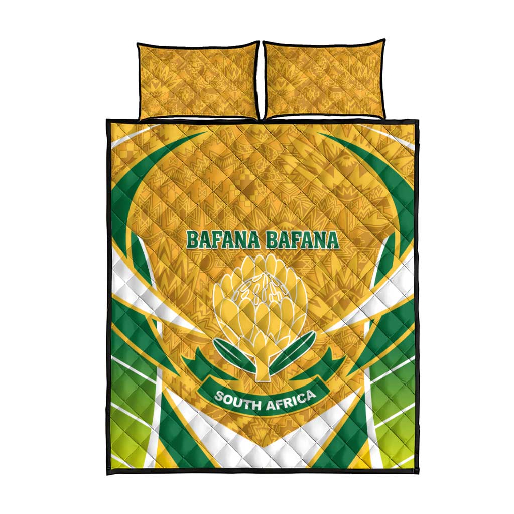 Support Bafana Bafana - South Africa Soccer Quilt Bed Set LT01