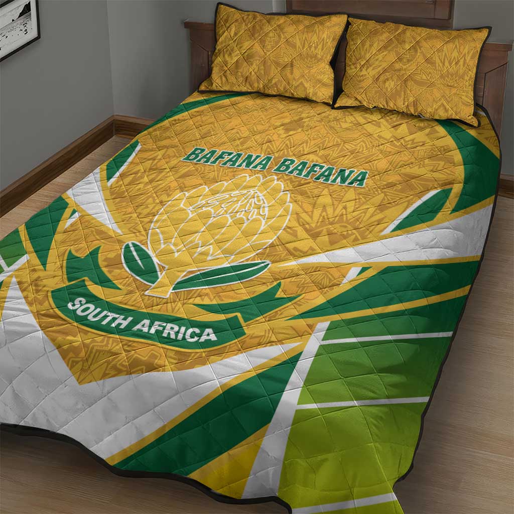 Support Bafana Bafana - South Africa Soccer Quilt Bed Set LT01