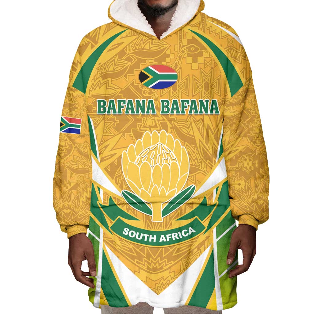 Support Bafana Bafana - South Africa Soccer Wearable Blanket Hoodie LT01