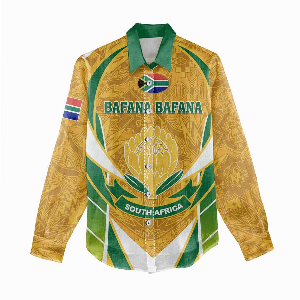 Support Bafana Bafana - South Africa Soccer Women Casual Shirt LT01