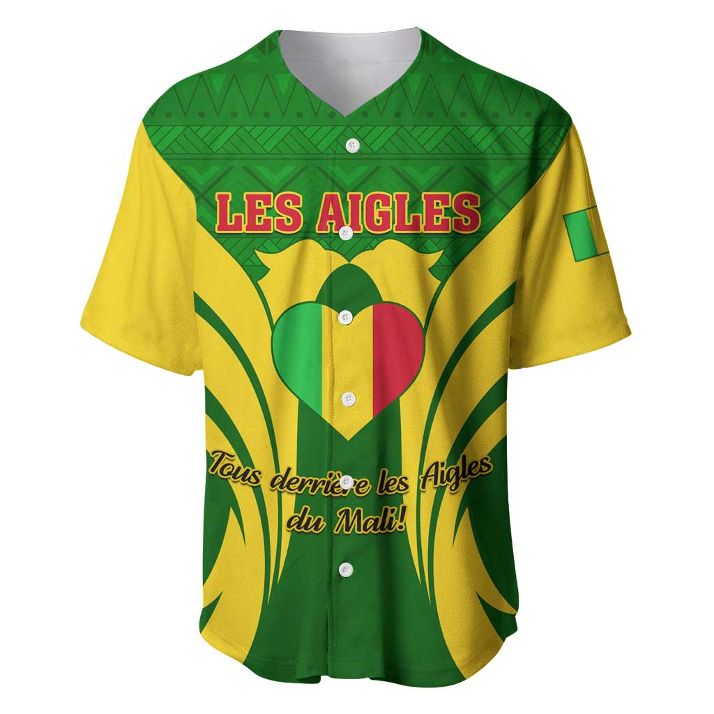 Support Les Aigles Du Mali - Mali Football Baseball Jersey LT01