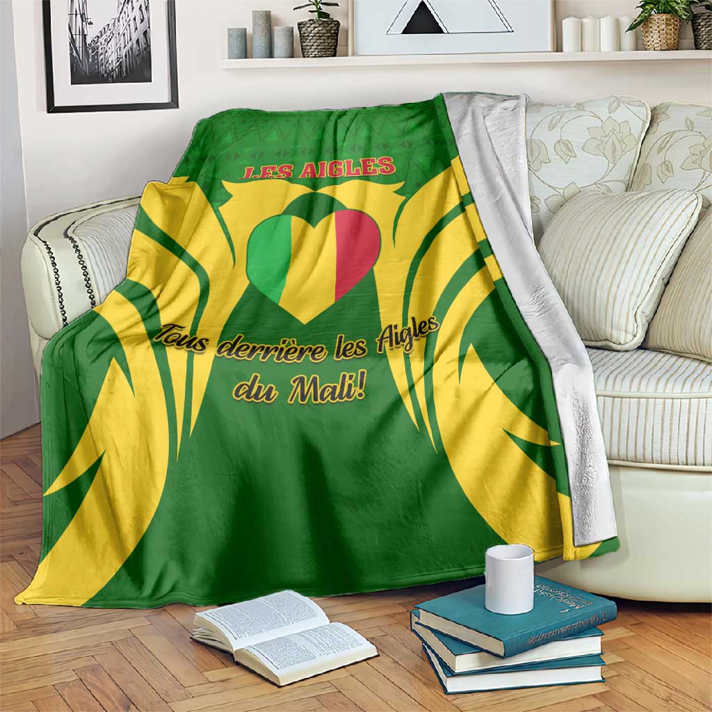 Support Les Aigles Du Mali - Mali Football Blanket LT01