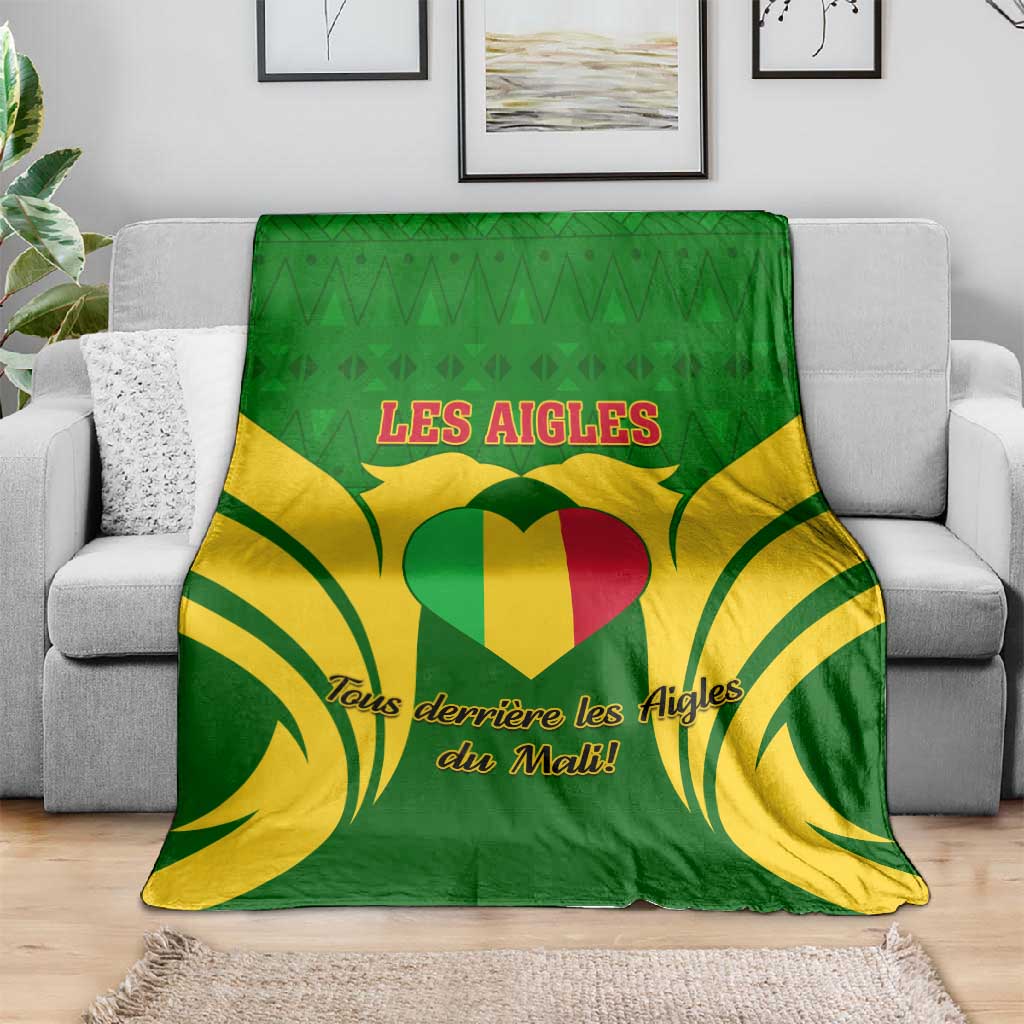 Support Les Aigles Du Mali - Mali Football Blanket LT01