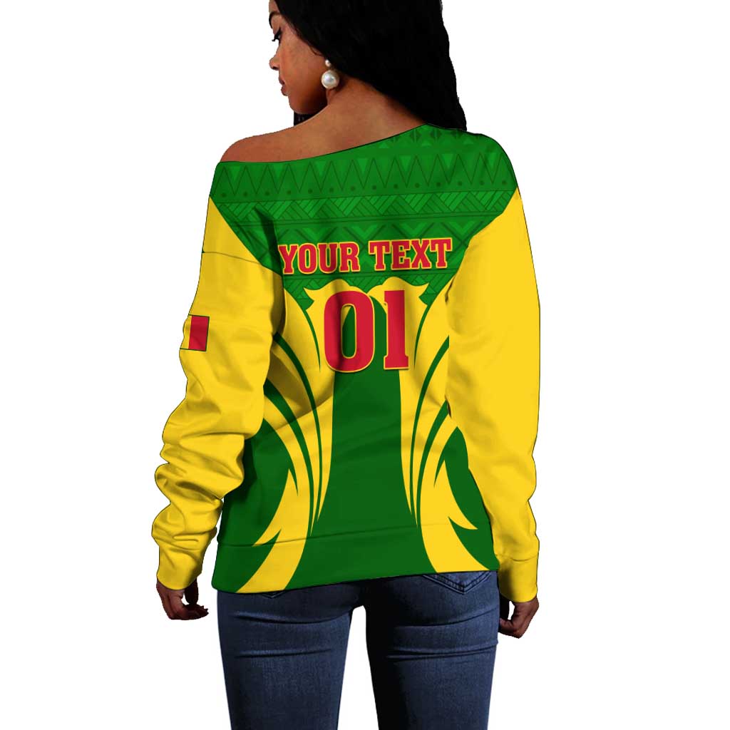 Support Les Aigles Du Mali - Mali Football Off Shoulder Sweater LT01
