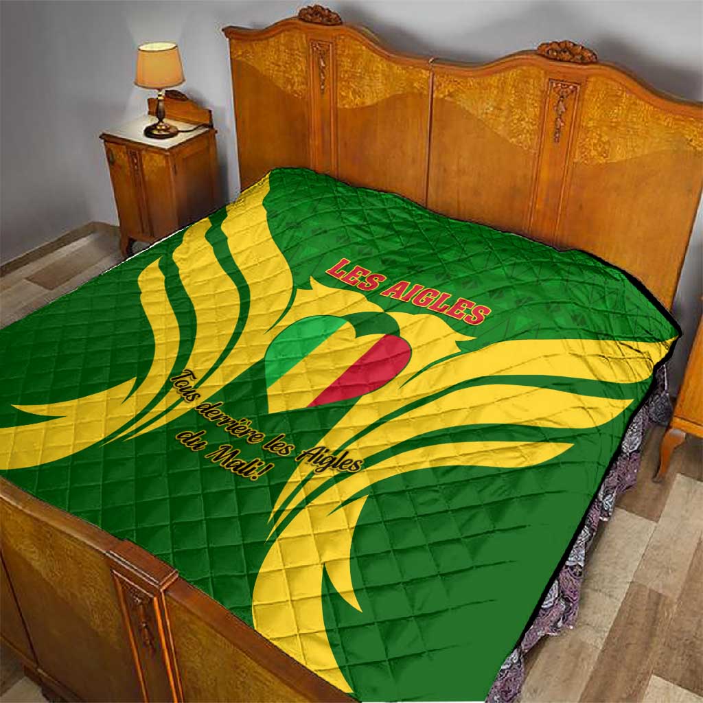 Support Les Aigles Du Mali - Mali Football Quilt LT01