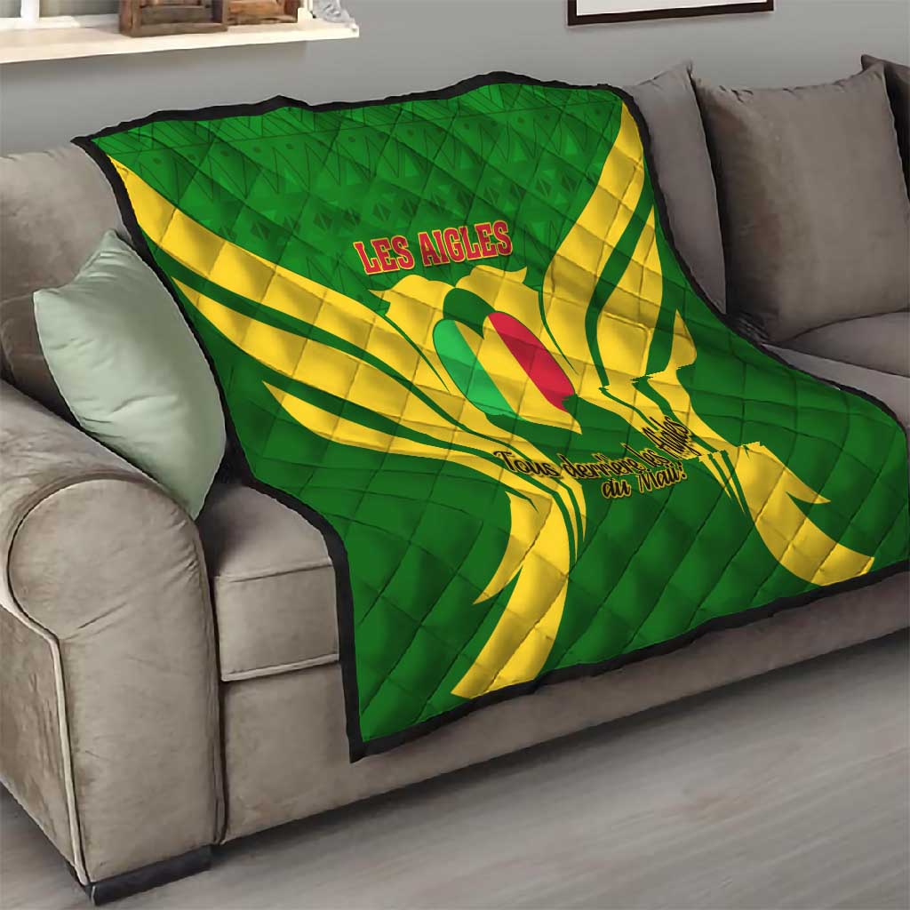 Support Les Aigles Du Mali - Mali Football Quilt LT01