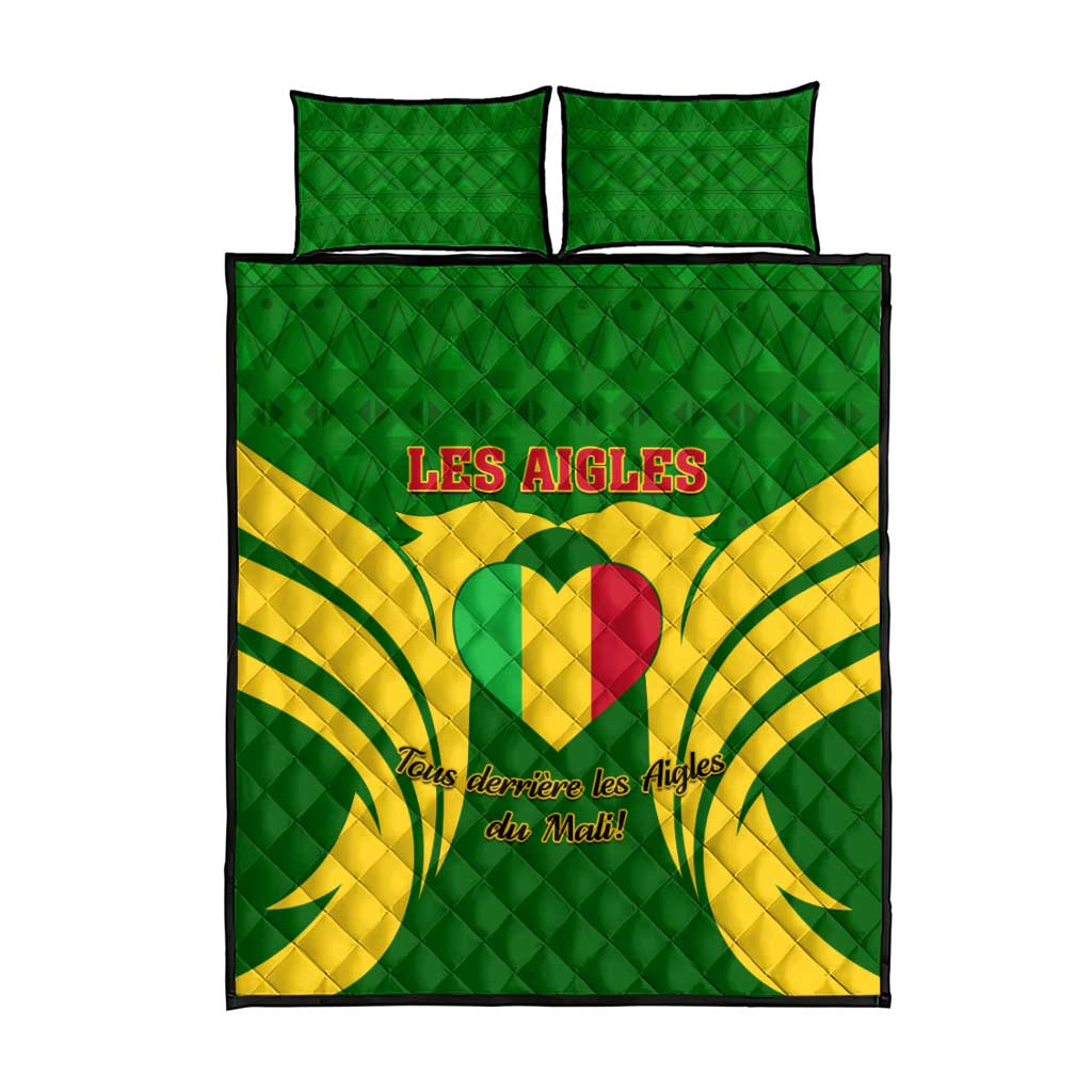 Support Les Aigles Du Mali - Mali Football Quilt Bed Set LT01