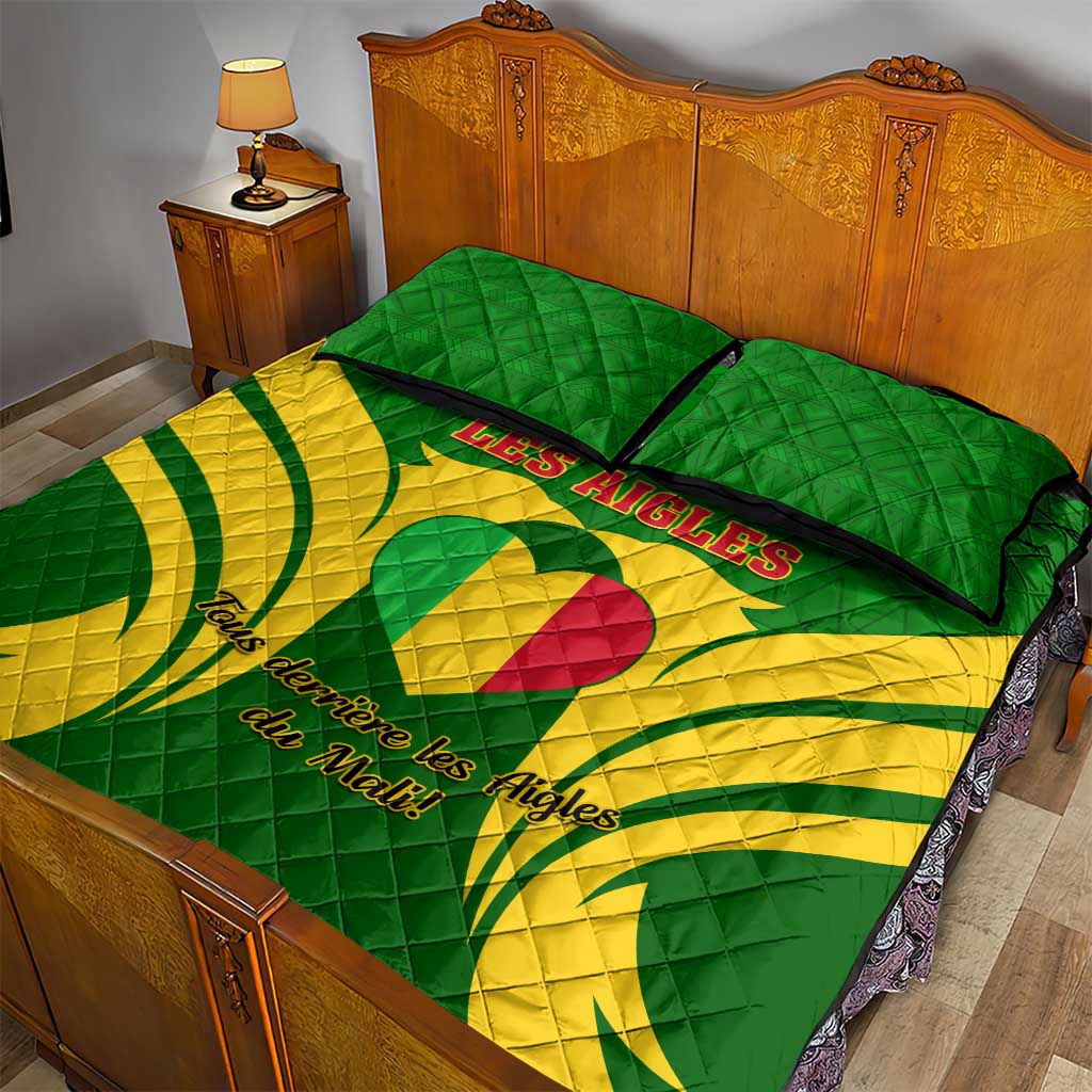 Support Les Aigles Du Mali - Mali Football Quilt Bed Set LT01