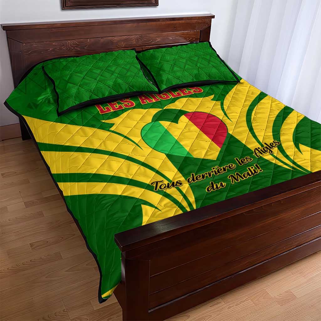 Support Les Aigles Du Mali - Mali Football Quilt Bed Set LT01