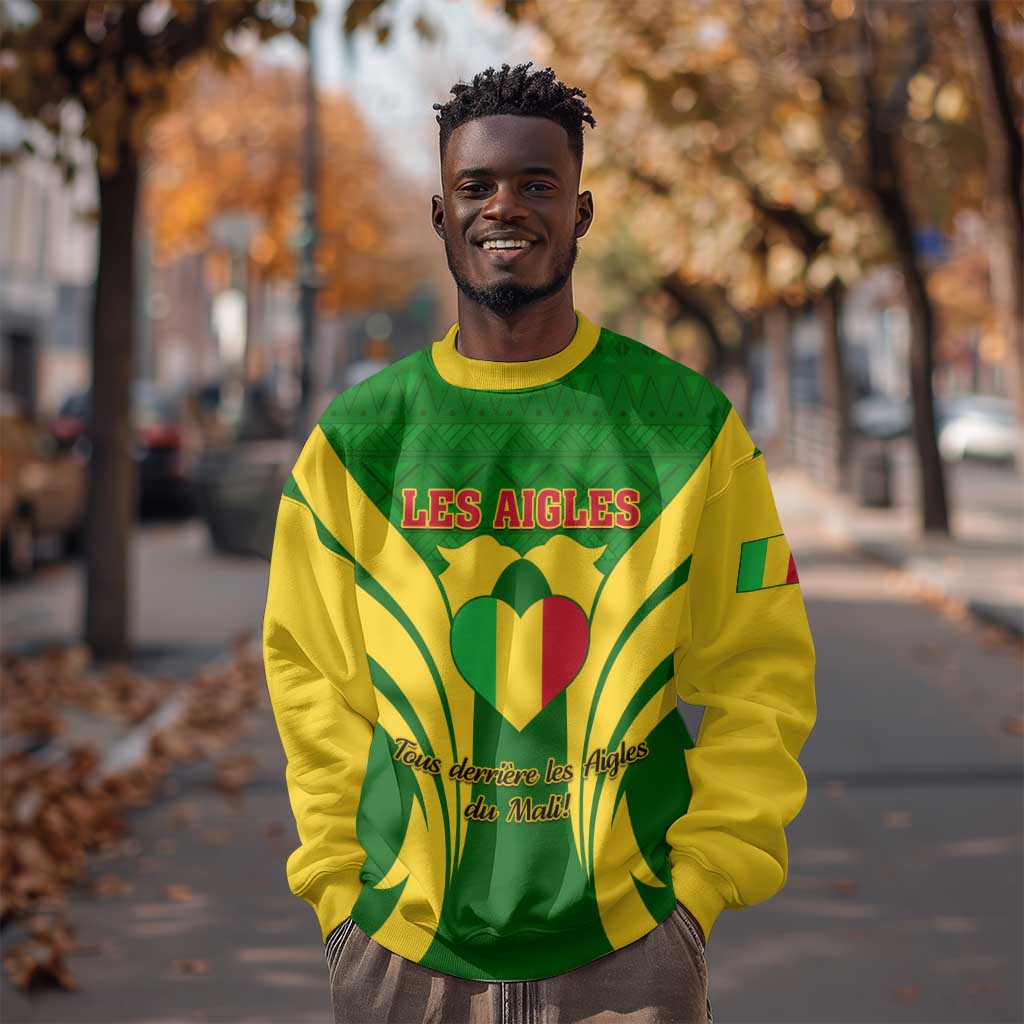 Support Les Aigles Du Mali - Mali Football Sweatshirt LT01