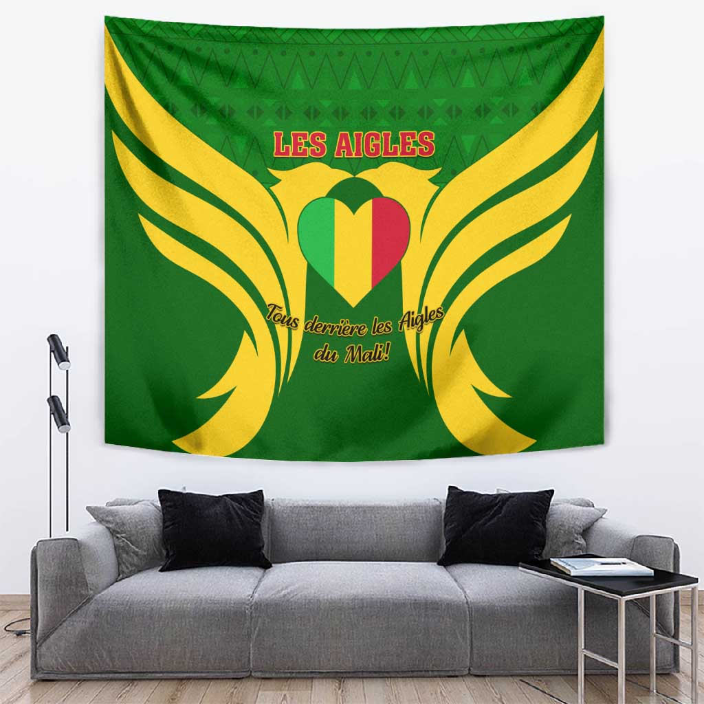 Support Les Aigles Du Mali - Mali Football Tapestry LT01