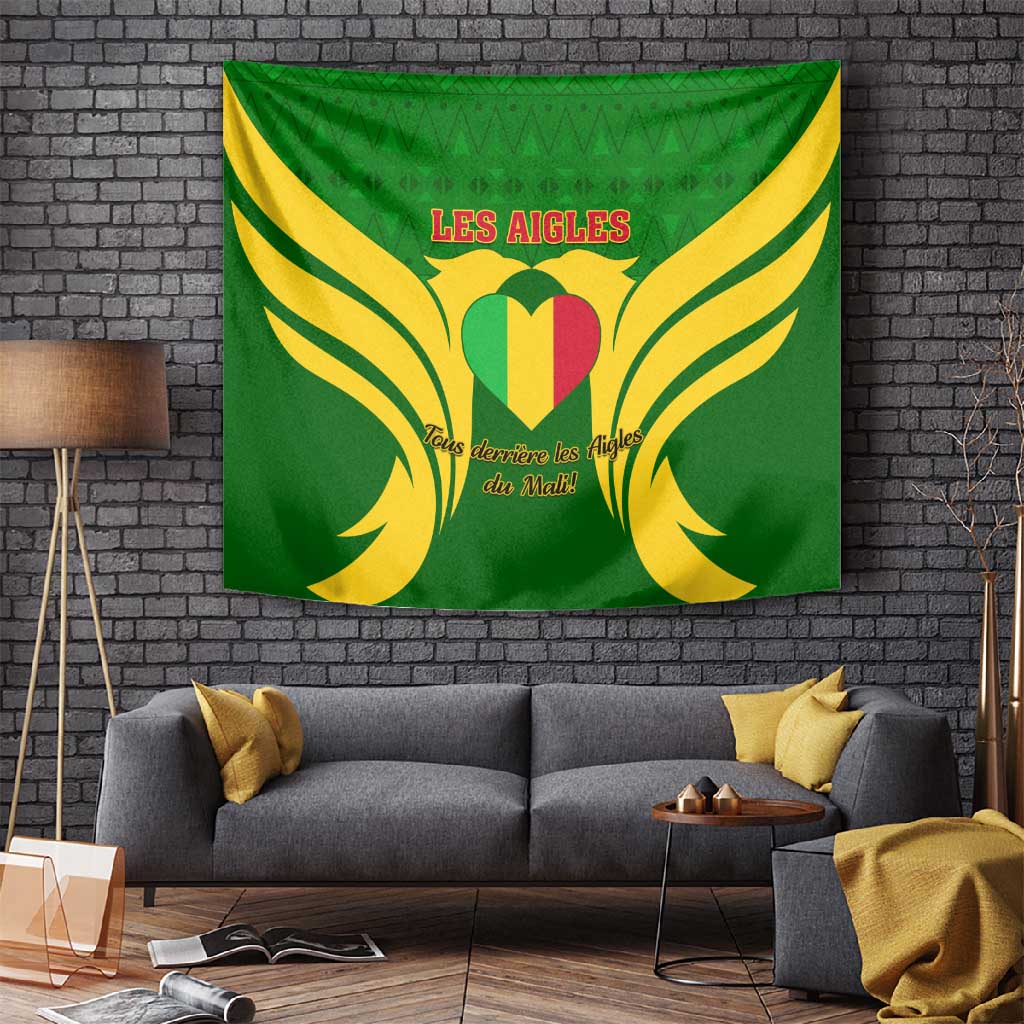 Support Les Aigles Du Mali - Mali Football Tapestry LT01