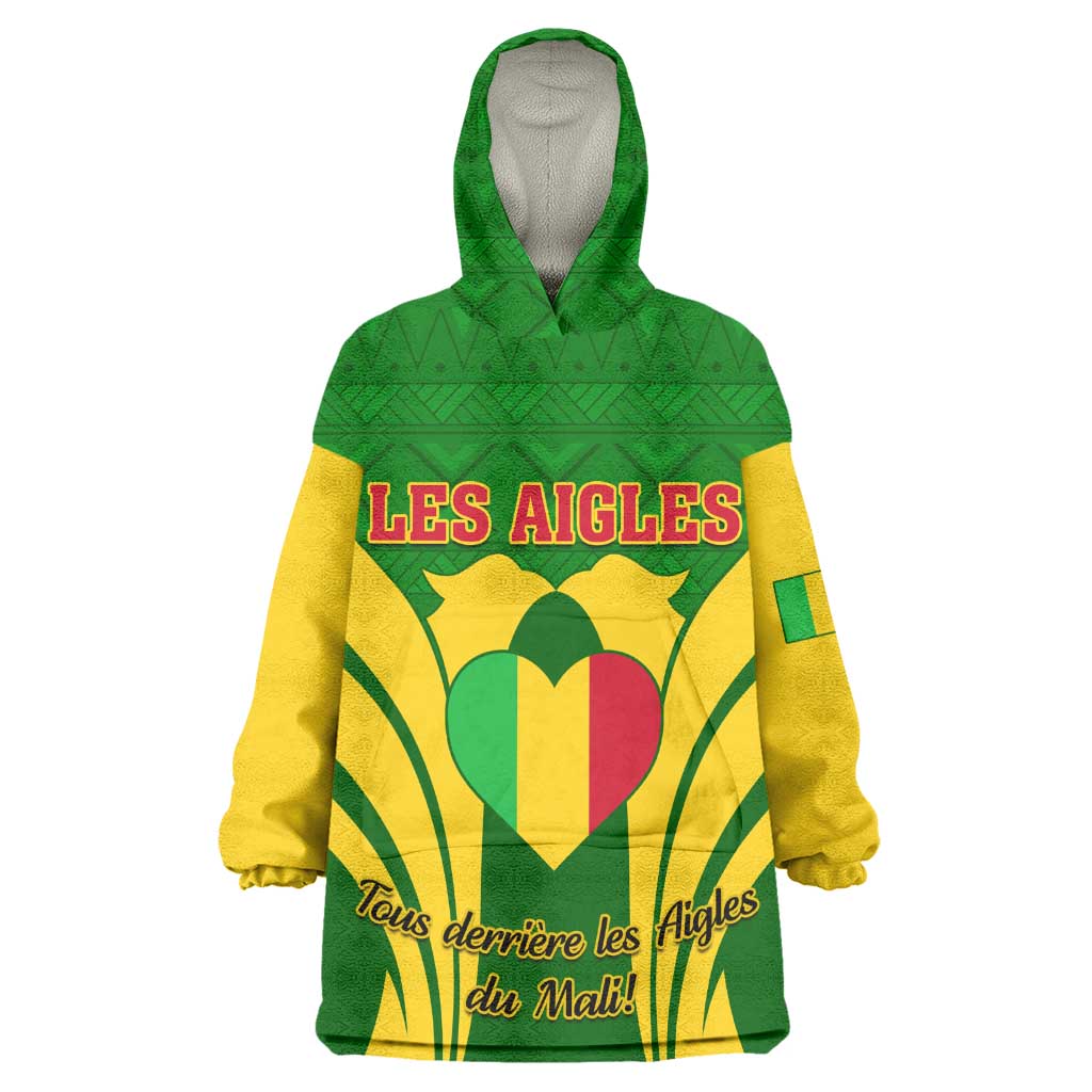 Support Les Aigles Du Mali - Mali Football Wearable Blanket Hoodie LT01