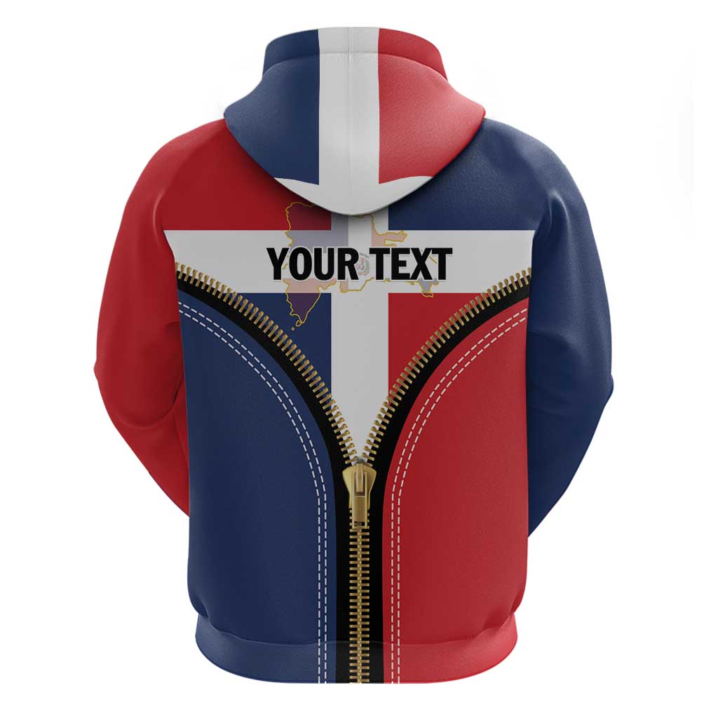 Personalized Dominican Republic 1844 Hoodie Coat Of Arms Zipper Stylized LT01