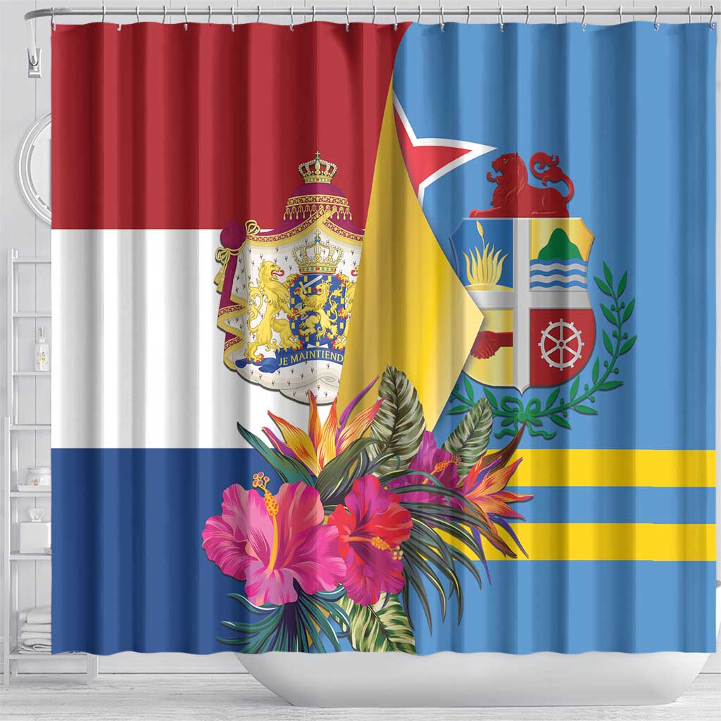 Aruba-Netherlands Shower Curtain Tropical Unique Style LT01