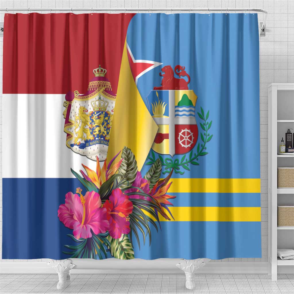 Aruba-Netherlands Shower Curtain Tropical Unique Style LT01