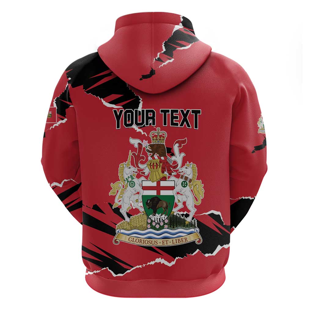 Personalized Canada Manitoba Province Bison Hoodie Gloriosus et Liber LT01