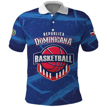 Custom Dominican Republic Basketball Polo Shirt Enjoy The Game LT01
