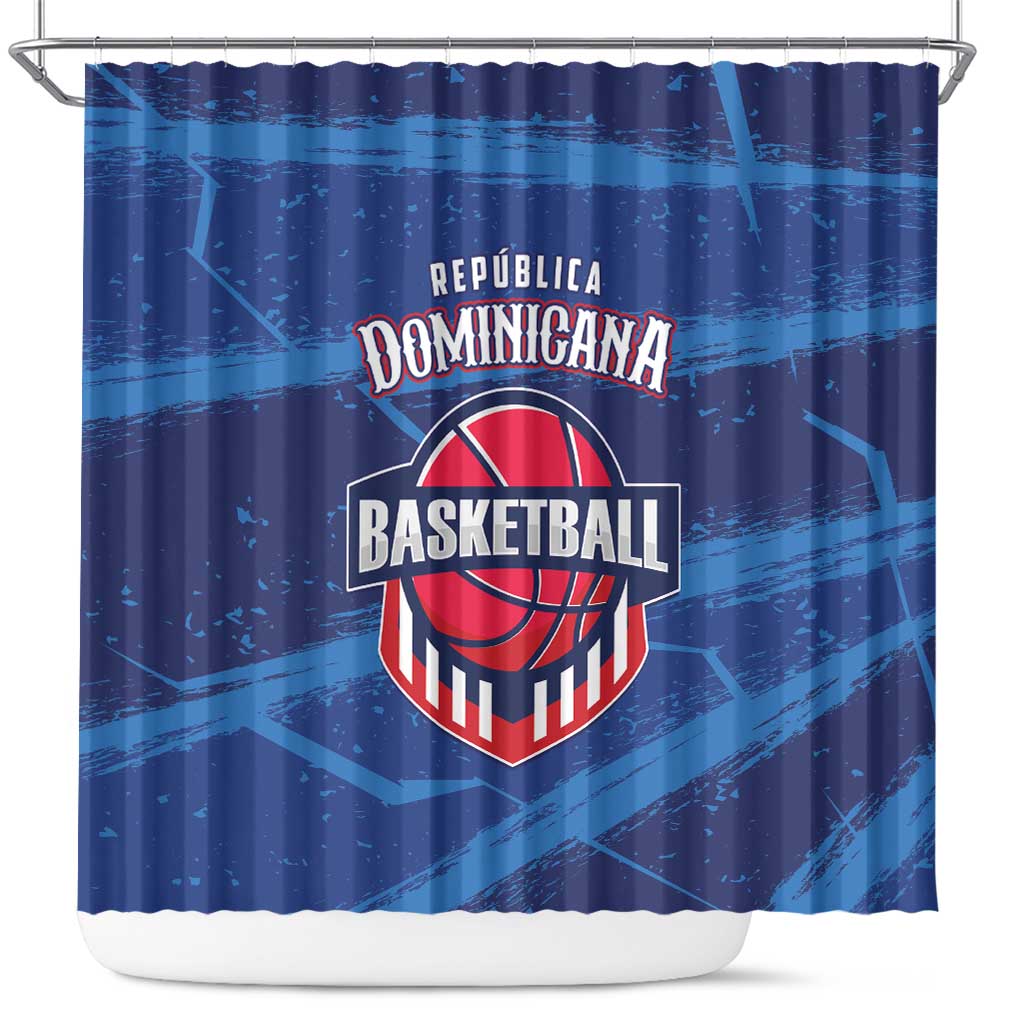Dominican Republic Basketball Shower Curtain Enjoy The Game LT01