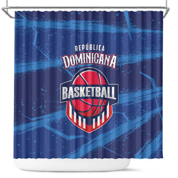 Dominican Republic Basketball Shower Curtain Enjoy The Game LT01