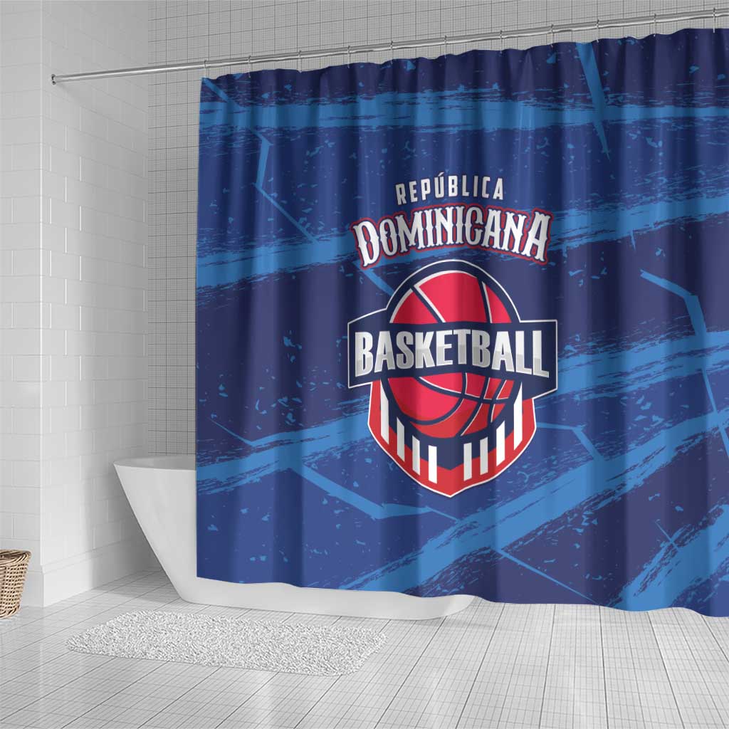 Dominican Republic Basketball Shower Curtain Enjoy The Game LT01