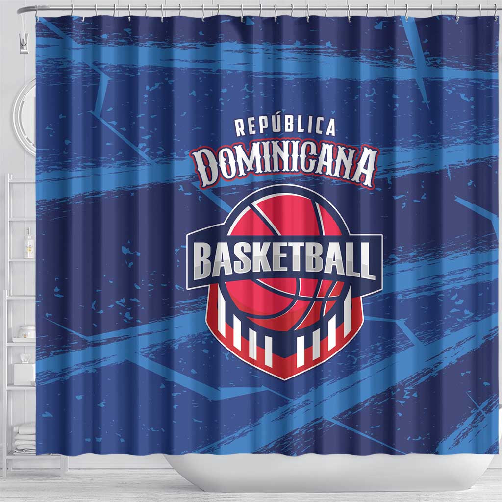 Dominican Republic Basketball Shower Curtain Enjoy The Game LT01