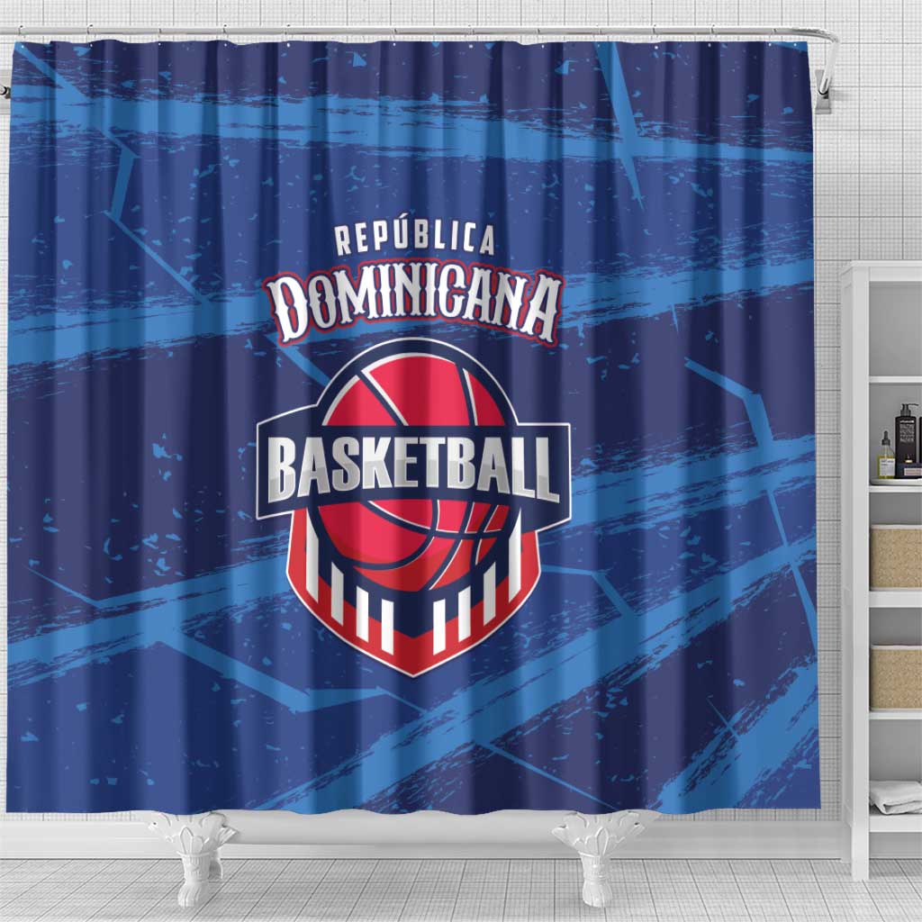 Dominican Republic Basketball Shower Curtain Enjoy The Game LT01
