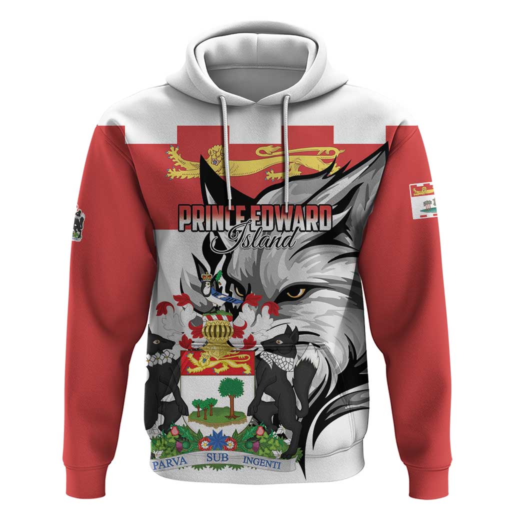 Personalized Canada Prince Edward Island Province Hoodie Silver Fox Parva sub ingenti LT01