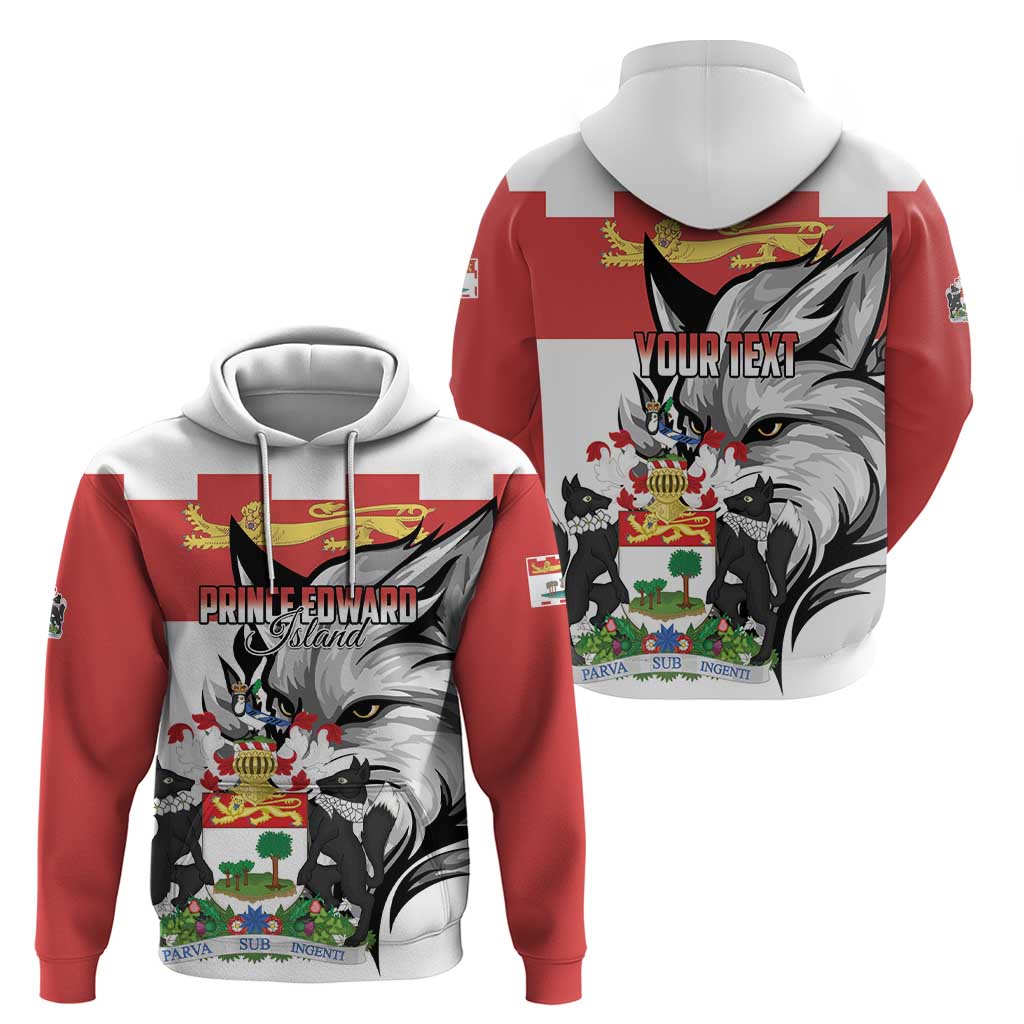 Personalized Canada Prince Edward Island Province Hoodie Silver Fox Parva sub ingenti LT01