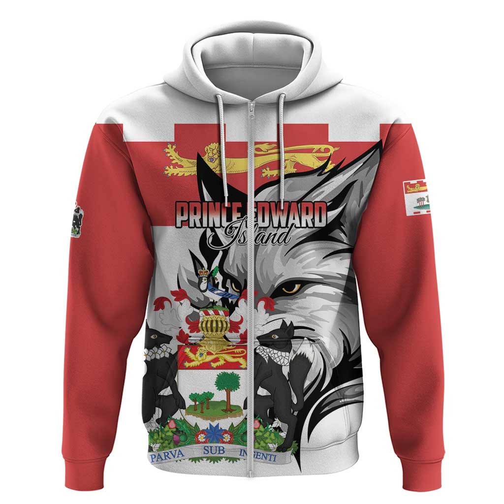Personalized Canada Prince Edward Island Province Hoodie Silver Fox Parva sub ingenti LT01