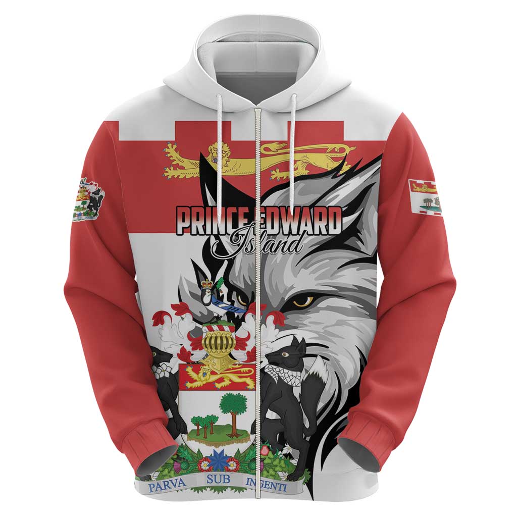 Personalized Canada Prince Edward Island Province Hoodie Silver Fox Parva sub ingenti LT01