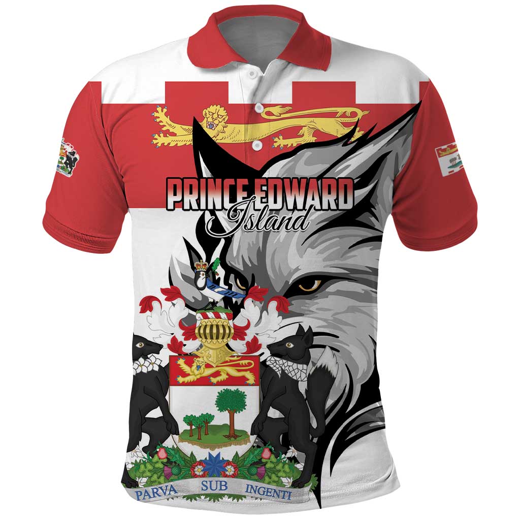 Personalized Canada Prince Edward Island Province Polo Shirt Silver Fox Parva sub ingenti LT01