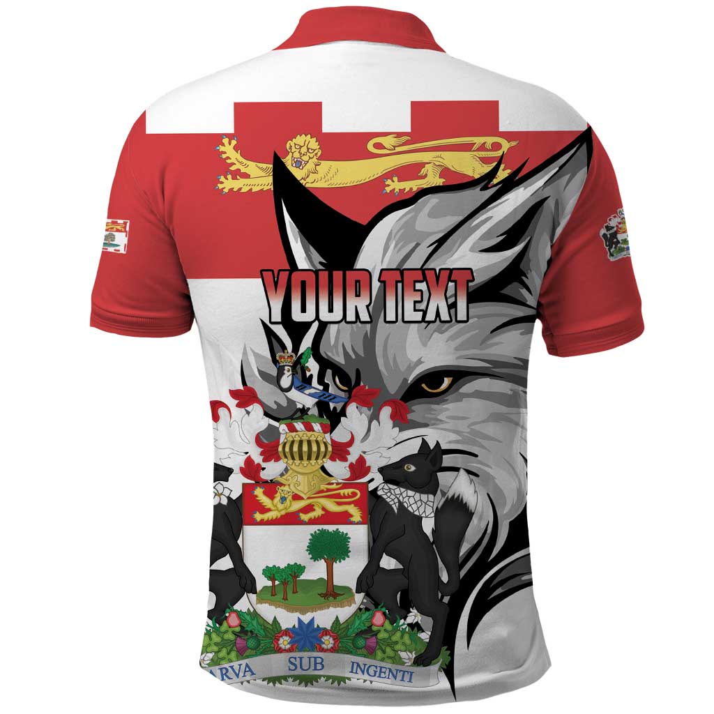 Personalized Canada Prince Edward Island Province Polo Shirt Silver Fox Parva sub ingenti LT01