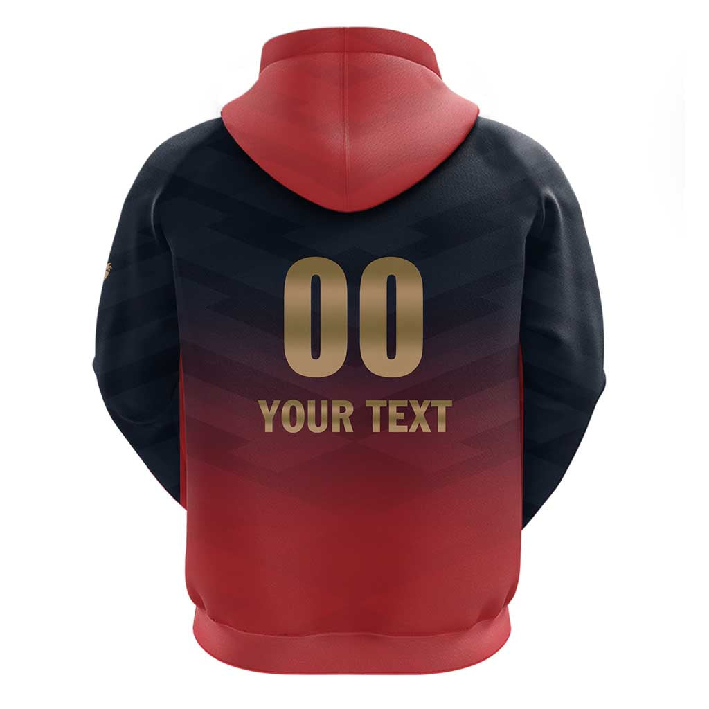 Custom Bengaluru 2025 Cricket Royal Challengers Hoodie Lions Play Bold LT01