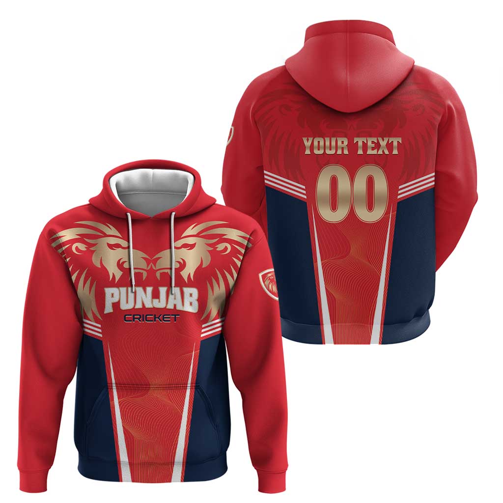 Custom Punjab 2025 Cricket Lion Kings Hoodie Jazba Hai Punjabi LT01