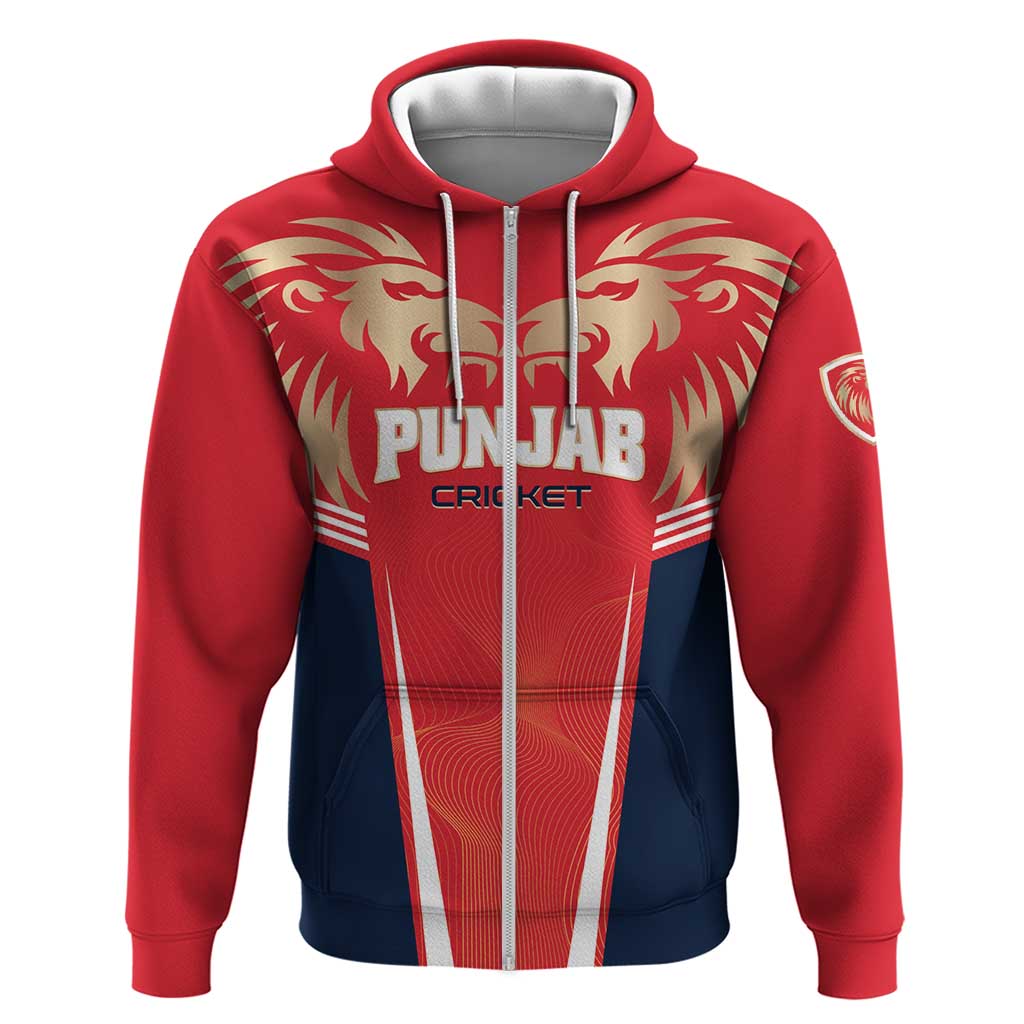 Custom Punjab 2025 Cricket Lion Kings Hoodie Jazba Hai Punjabi LT01