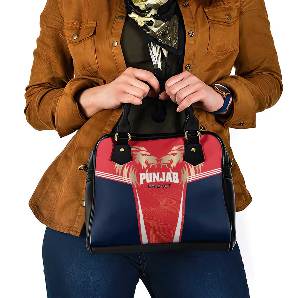 Punjab 2025 Cricket Lion Kings Shoulder Handbag Jazba Hai Punjabi LT01