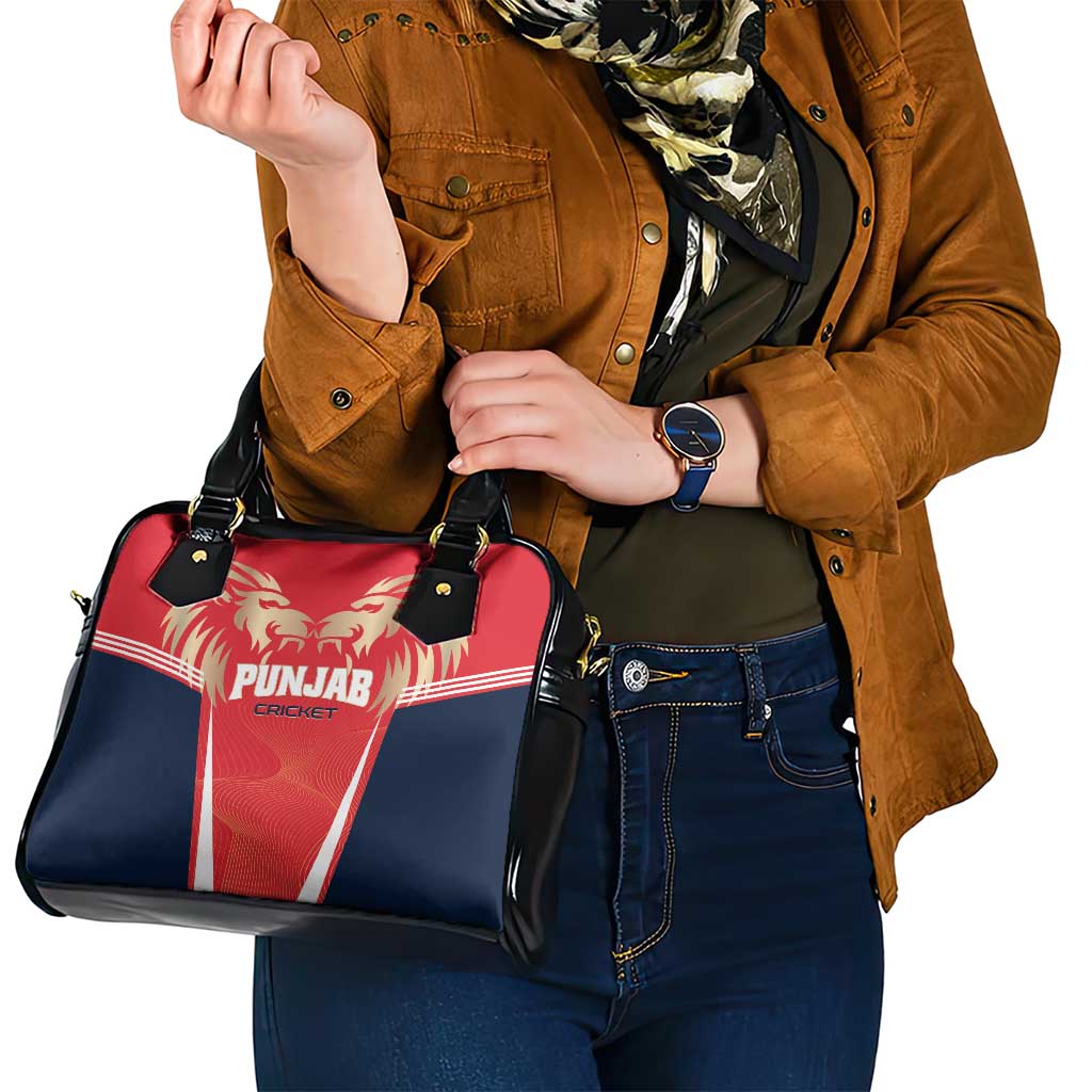 Punjab 2025 Cricket Lion Kings Shoulder Handbag Jazba Hai Punjabi LT01