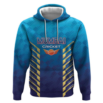 Custom Mumbai 2025 Cricket Indians Hoodie Aali Re Play Like Mumbai LT01