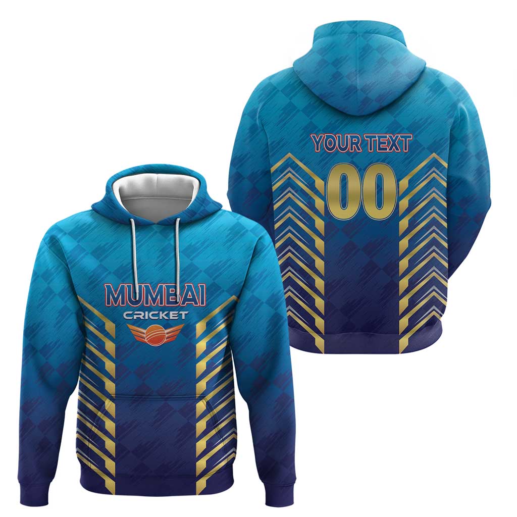 Custom Mumbai 2025 Cricket Indians Hoodie Aali Re Play Like Mumbai LT01