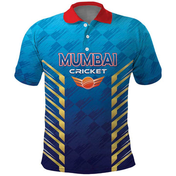 Custom Mumbai 2025 Cricket Indians Polo Shirt Aali Re Play Like Mumbai LT01