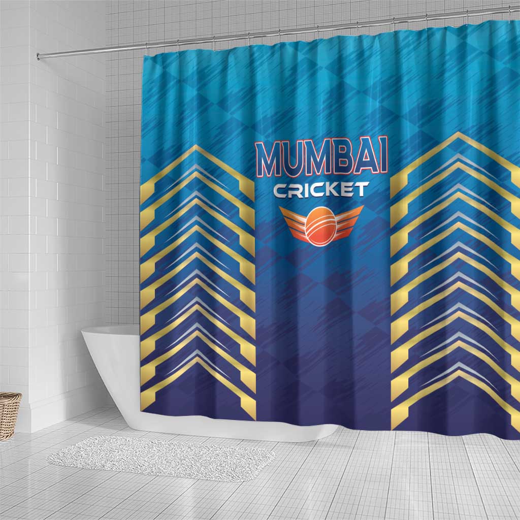 Mumbai 2025 Cricket Indians Shower Curtain Aali Re Play Like Mumbai LT01