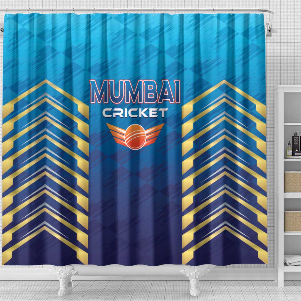 Mumbai 2025 Cricket Indians Shower Curtain Aali Re Play Like Mumbai LT01